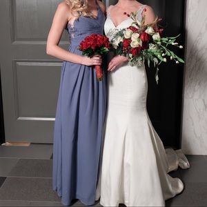 RenzRags Handmade Steel Blue Dress